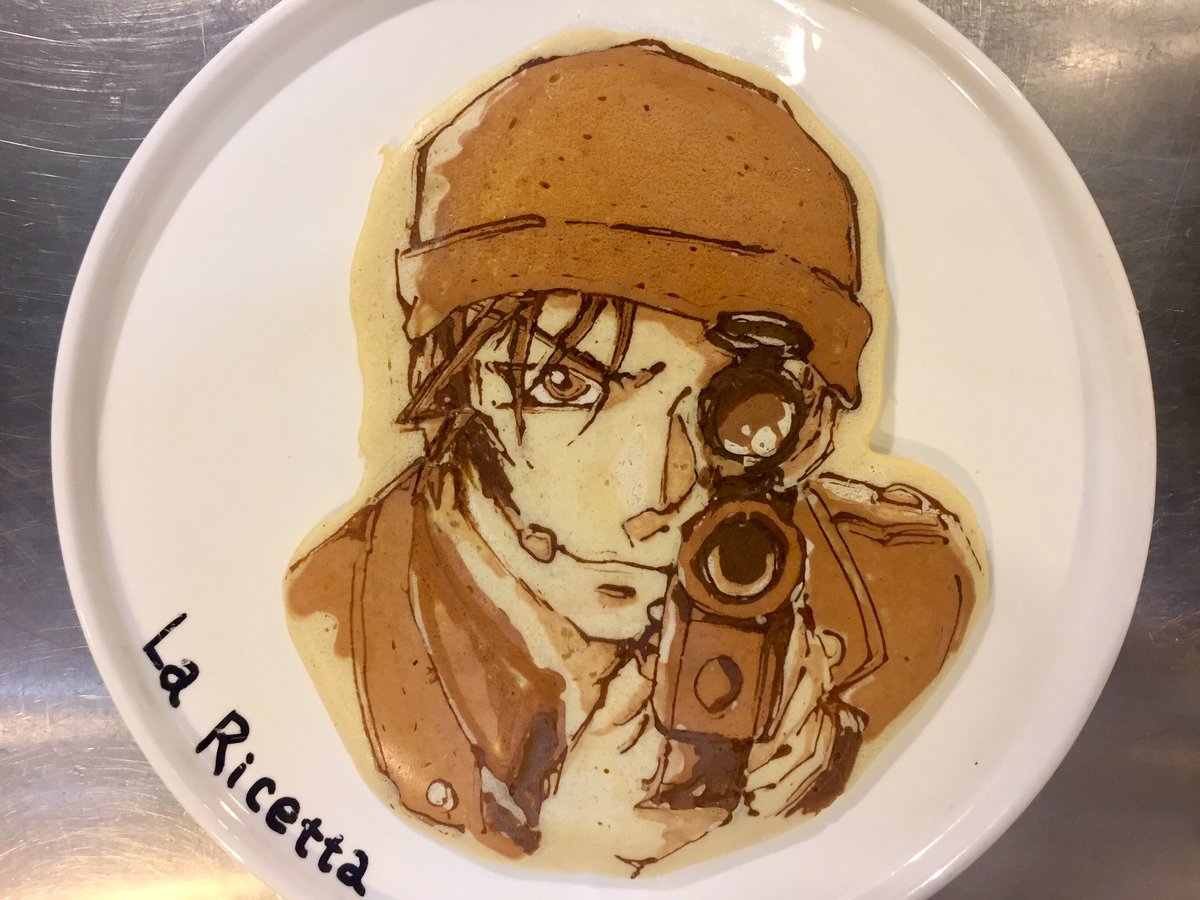 ট ইট র Laricetta99 パンケーキアートの作り方 名探偵コナン 赤井秀一 Detective Conan Akai Shuuichi Pancakeart パンケーキアート