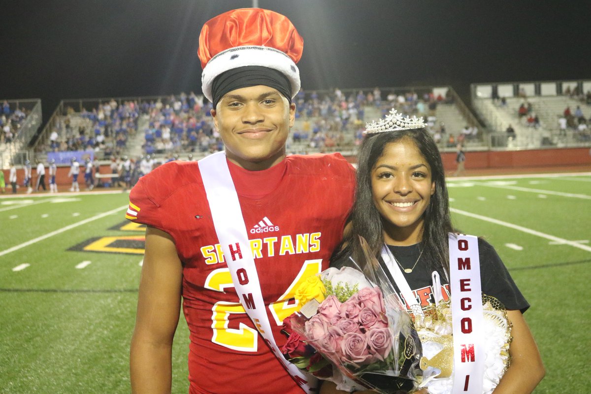 StaffordMSD's tweet image. @SMSDHigh Homecoming King Jalen Pitre and Homecoming Queen Julianna Shavers. #CommittedtoSMSD #SMSDProud