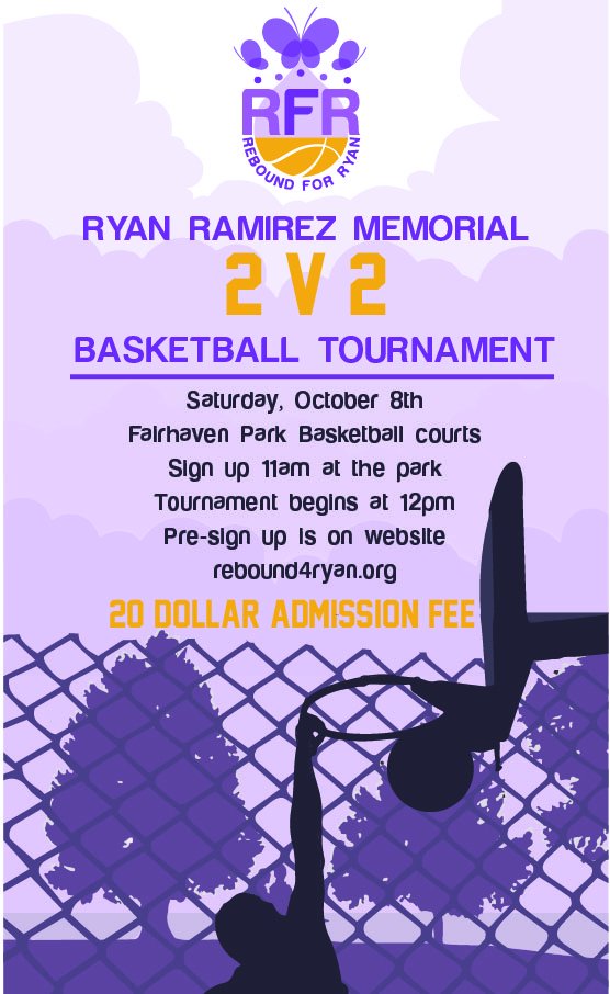 Join us tomorrow at Fairhaven Park for the foundation's first fundraising event in Ryan's memory!