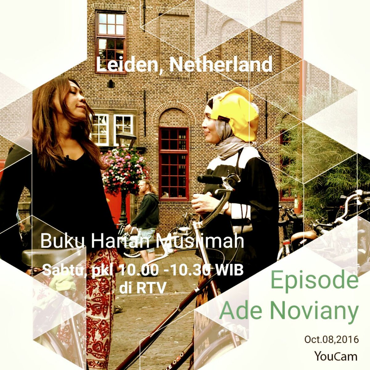 Selamat Menyaksikan New "Buku Harian Muslimah". Kisah inspiratif dari Ade seorg seniman dari kota Leiden, Ams.