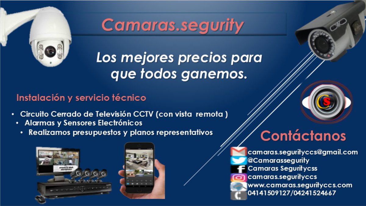 ¿Quieres observar tus camaras de forma remota? Contactanos somos <a href="/Camarassegurity/">Camaras.segurityccs</a> Telefonos: 04141509127/04241524667