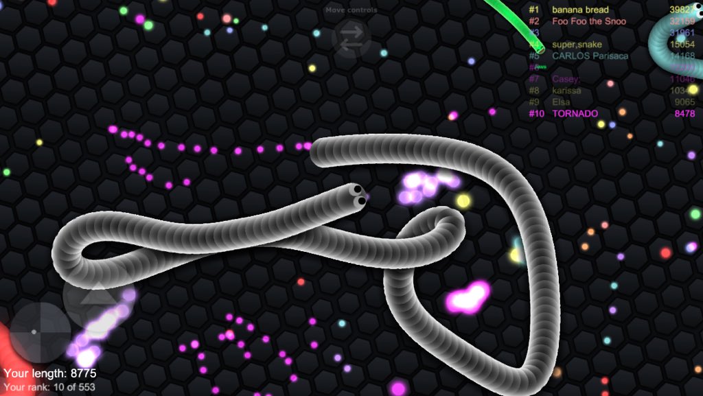 SlitherNickname's tweet photo. My #cloud themed #SlitherNickname this time was #TORNADO! I didn't even get to show off my destructive moves... #slitherio #Slither.io https://t.co/OQSKxzcPfN