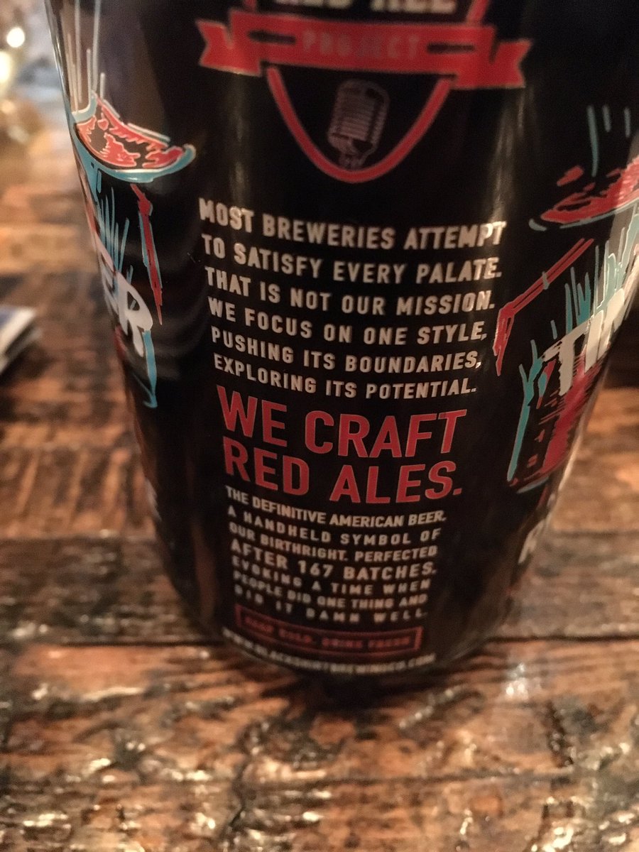 sisyphus_rex's tweet photo. Can't believe a brewery beat me to the "all red" punch. Well played @BlackShirtBrew #TheRedAleProject https://t.co/rW6SyY6gme