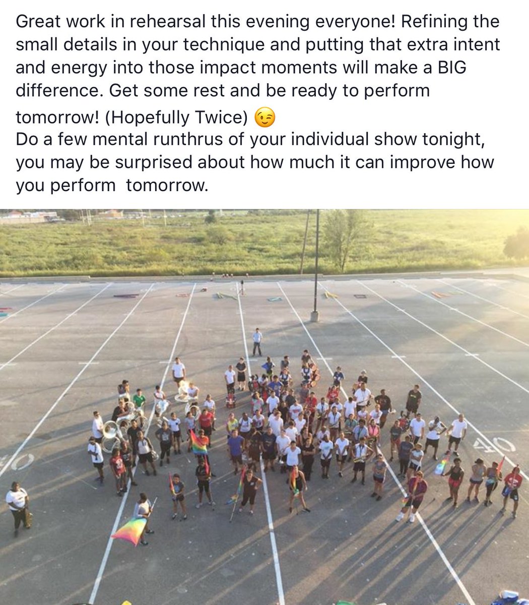 ManorBndBoostrs's tweet photo. From our Assistant Band Director: ๐#WeAreReady #Competition2 https://t.co/akt6jmtAYq