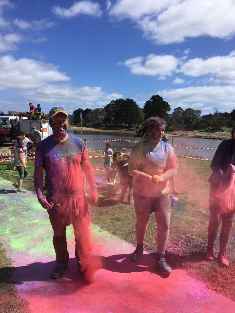 BryanGreenMP's tweet photo. Crossing the finish line at the color run Wynyard tulip festival. Fantastic event #politas https://t.co/t0OvLWBsU7