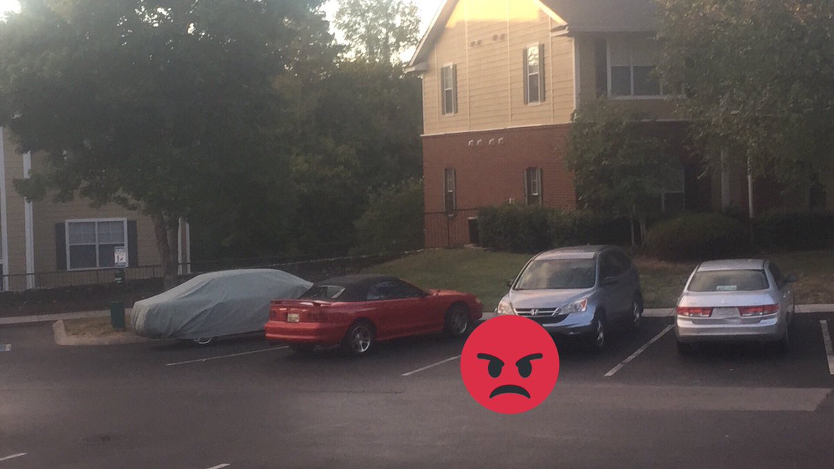 keyscshell's tweet image. One guy likes to store his mustang &amp;amp; covered Jag in the front row of our apt so, we all get to hike our groceries across the lot. =+^%!