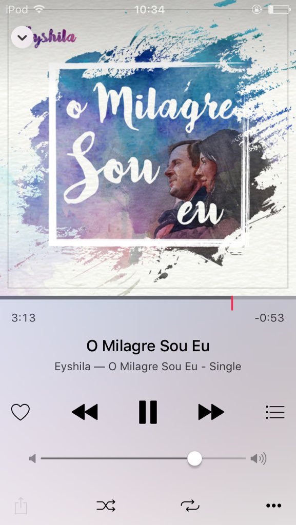 Obrigado <a href="/Eyshila1/">Eyshila Santos</a> por essa canção. Momentos difíceis, mas de fé pra todos nós. "eu não vou parar..." #omilagresoueu 
Mande 1 abraço p Lucas