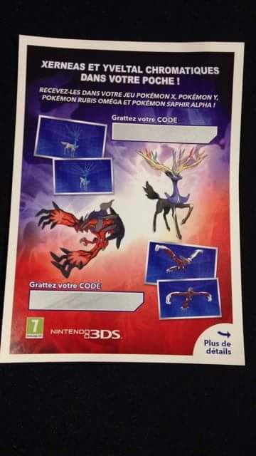 CykoMore's tweet image. Petit concours du Week-end: RT + FOLLOW pour gagner XERNEAS ET YVELTAL SHINY ! RÉSULTAT DIMANCHE 21H !