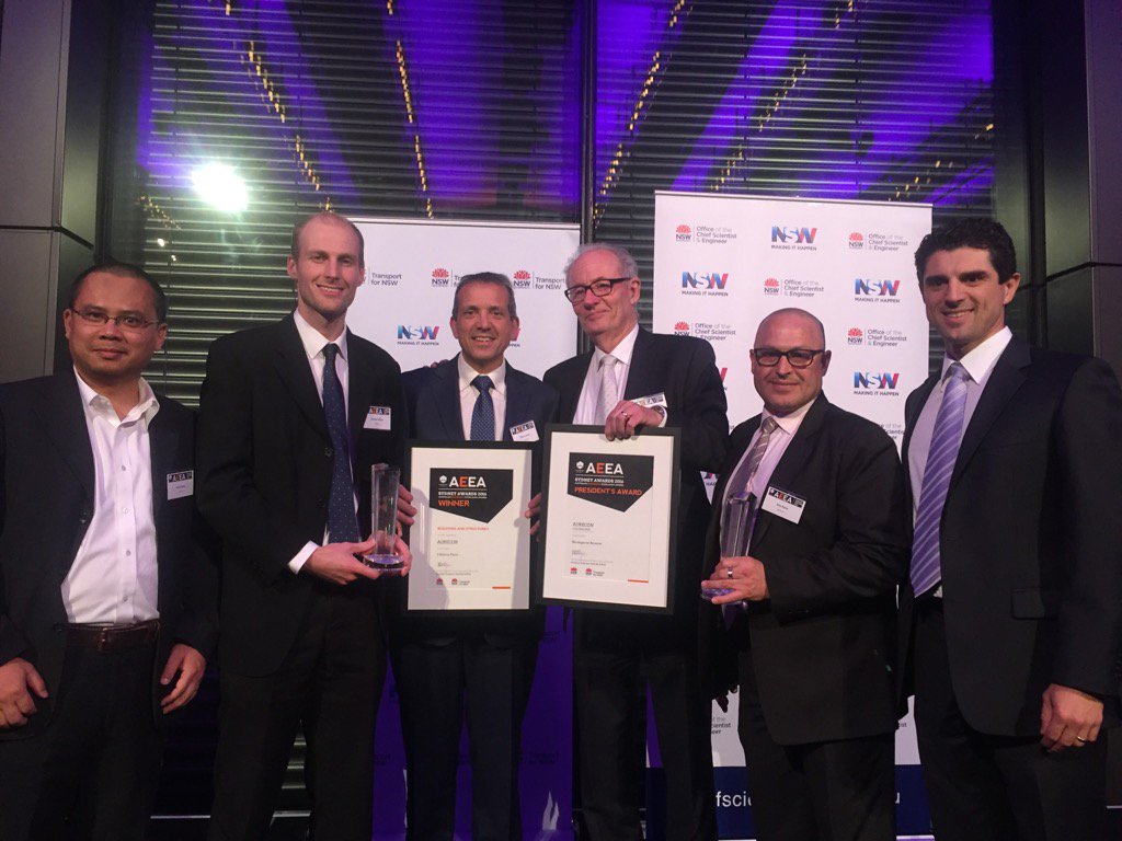 KouroshKayvani's tweet photo. @Aurecon #5MartinPlace &amp; #Barangaroo Reserve projects won @EngAustralia Awards last night. Very proud of our team! https://t.co/aofCnBoyO4
