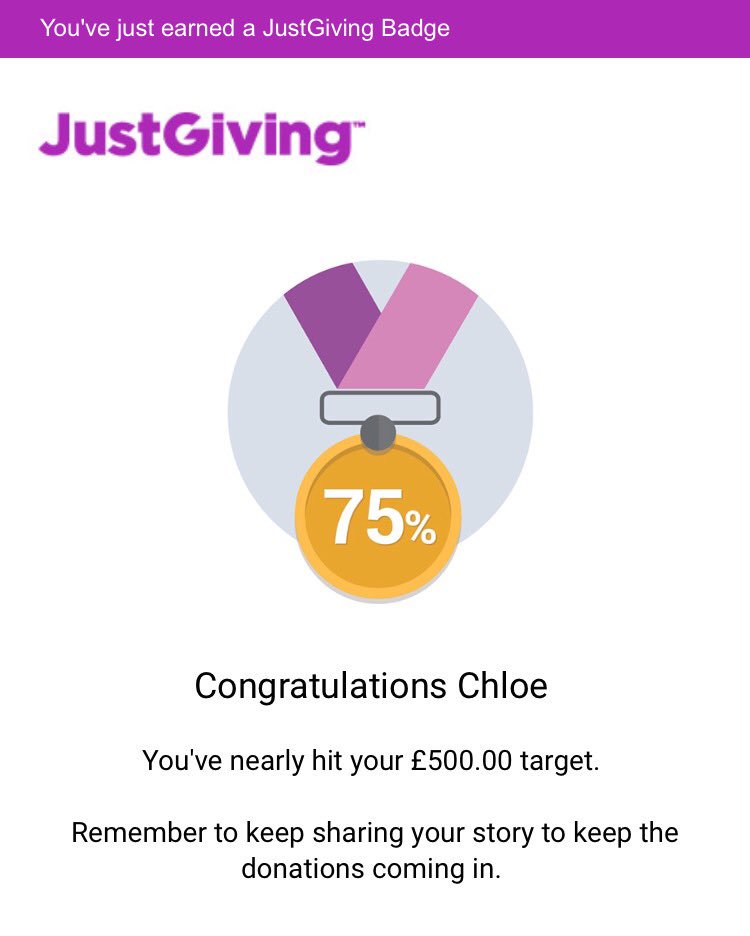 ChloeChrysosto2's tweet photo. Almost reached my target for my half marathon tomorrow. ๐ #stokeassociation #halfmarathon @TheStrokeAssoc https://t.co/ED5WDeEbSZ
