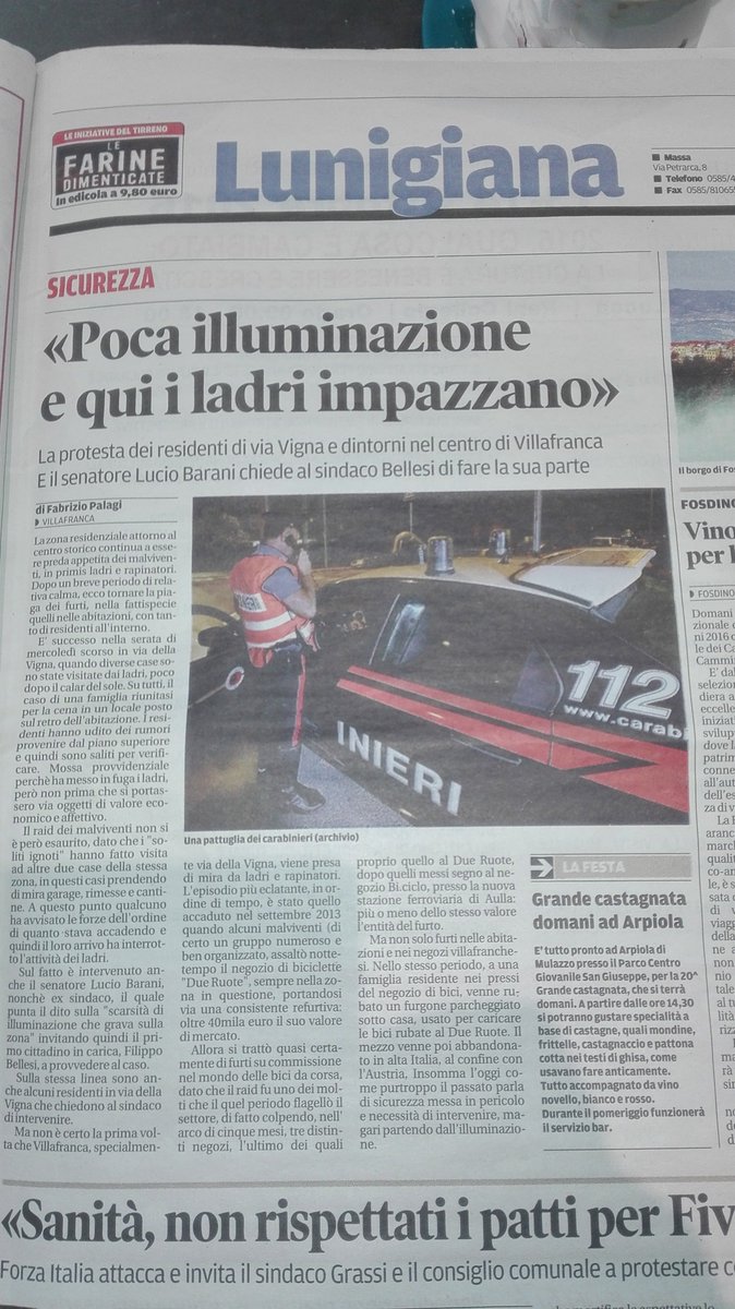 BaraniLucio's tweet photo. In attesa che il Sindaco BELLESI metta in sicurezza i suoi cittadini. https://t.co/5o8RXgvI88
