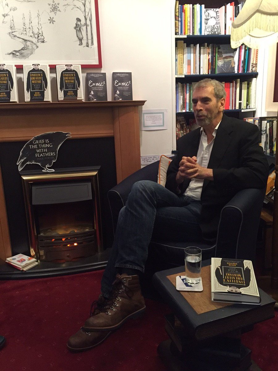 DavidBodanis's tweet image. Lovely to share an eve with wonderful group at Scotland&apos;s best ind bookshop @AtkinsonPryce #EinsteinsGreatestMistake #CreativityisContagious