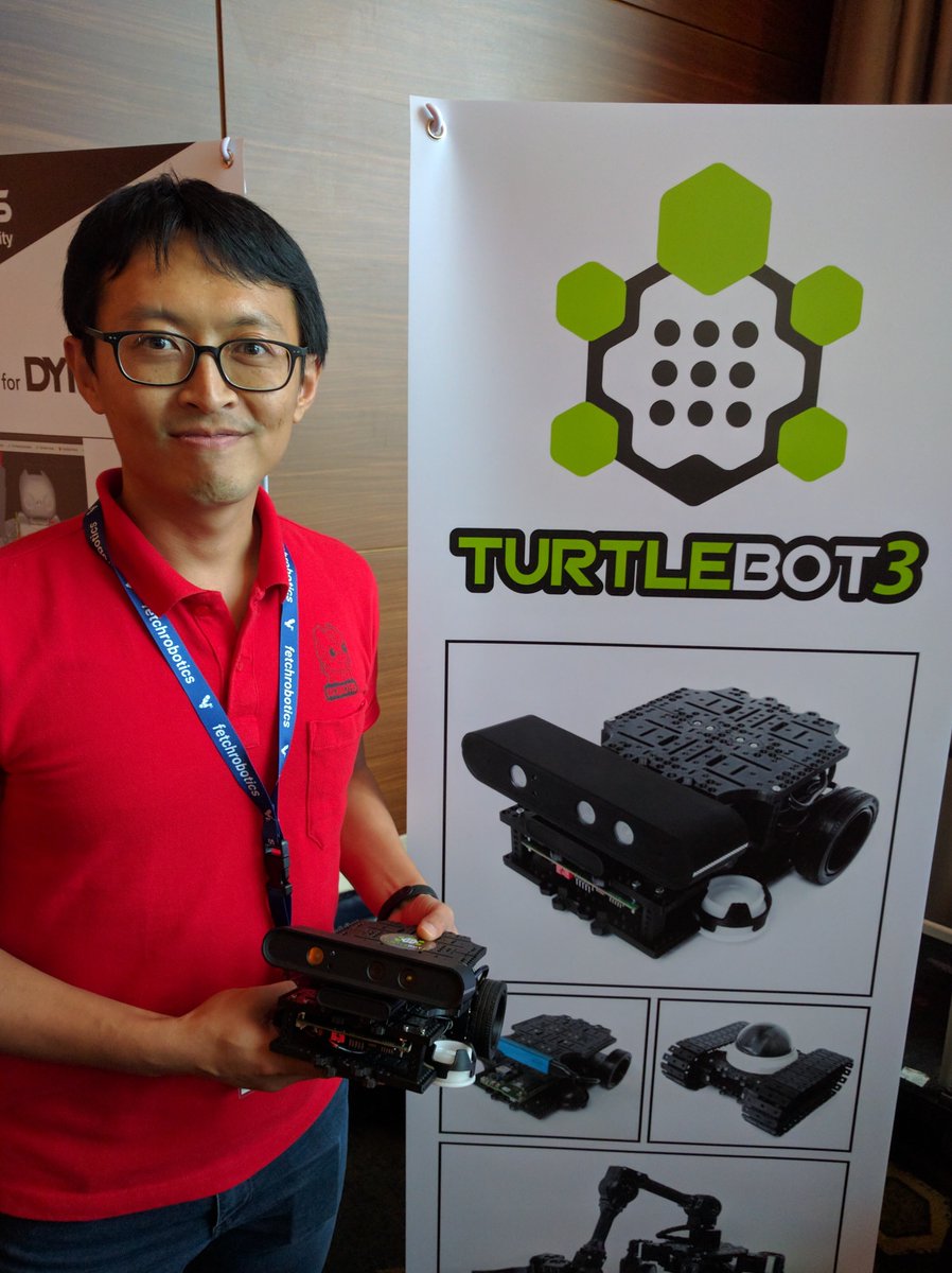 BotJunkie's tweet photo. New Turtlebot 3 from @ROBOTIS and @OSRFoundation at #ROSCon16 Mostly 3D printed, modular, and starts at $500ish https://t.co/0sH02FF6dY