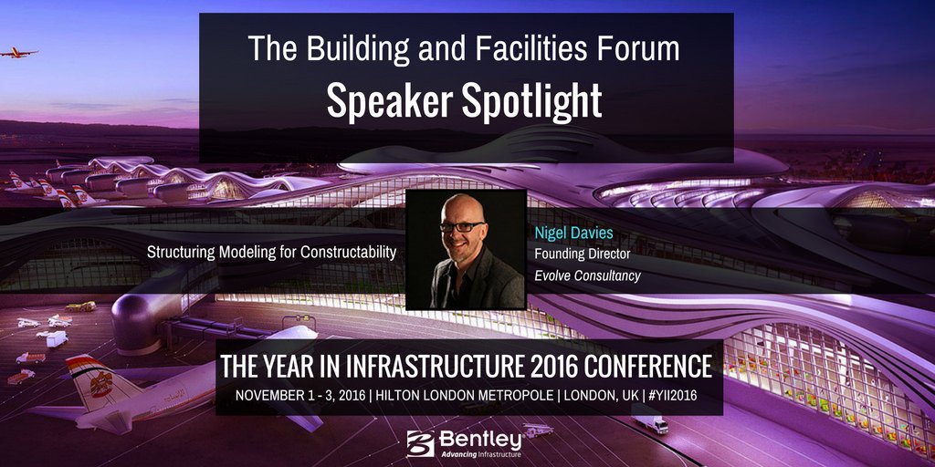 BentleyAsia's tweet image. @NigelPDavies shares views on #StructuralModelling for #constructability #YII2016 bit.ly/2dTlWZ0 @EvolveBIM