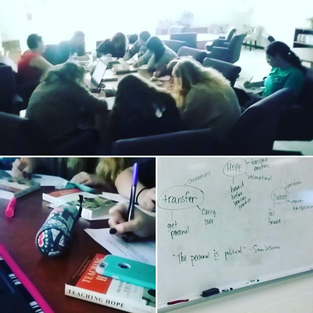 lcsproflearn's tweet photo. #lcsproflearn @ its finest: my own sweet Freedom Writer Teachers (BT2). #teachinghope #makesmyhearthappy  @freedomwriters @PatriciaColdren https://t.co/u82KHhpFOC