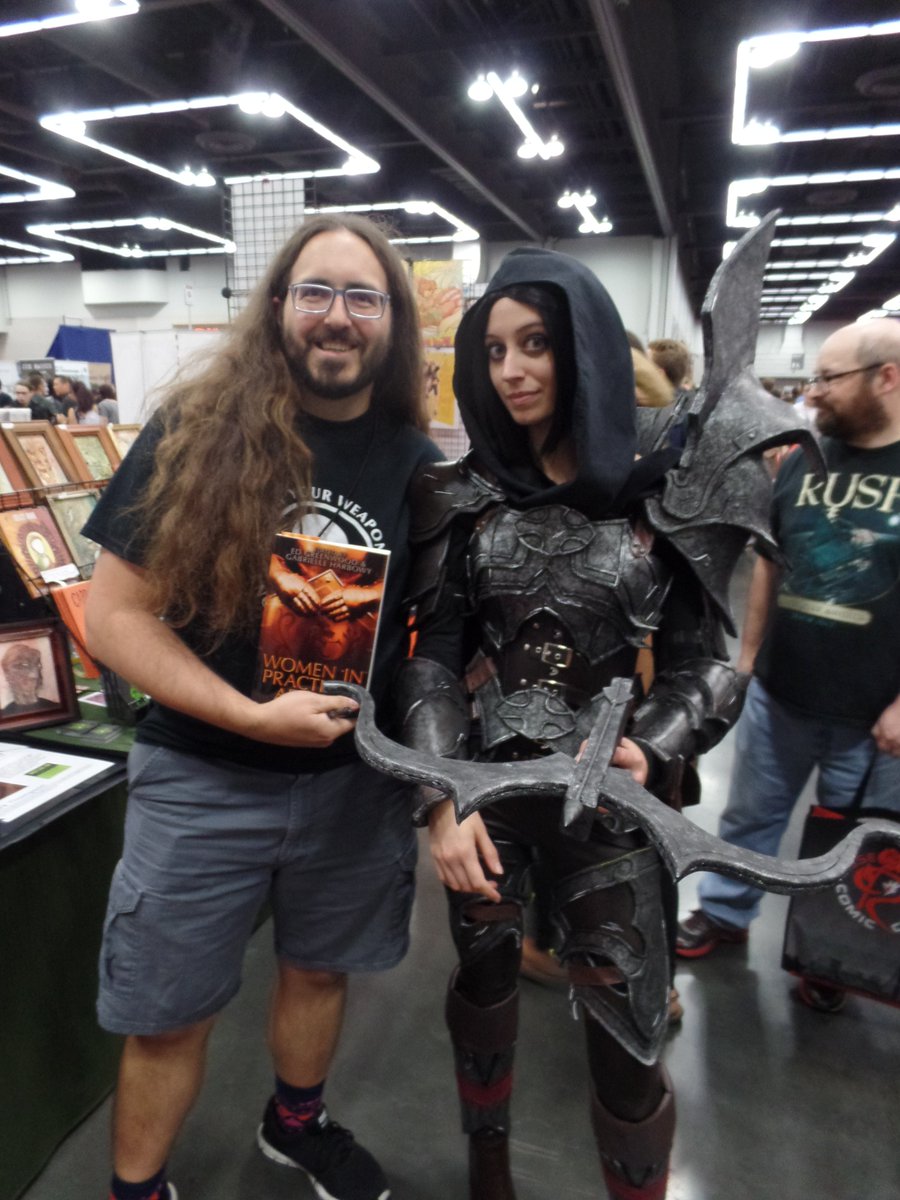 LandreneauMakes's tweet photo. I had an extra copy of Women in Practical Armor, so I took it with me to #RCCC2016, gave it to the first #WIPA I saw there. https://t.co/6XyuTTOEEr