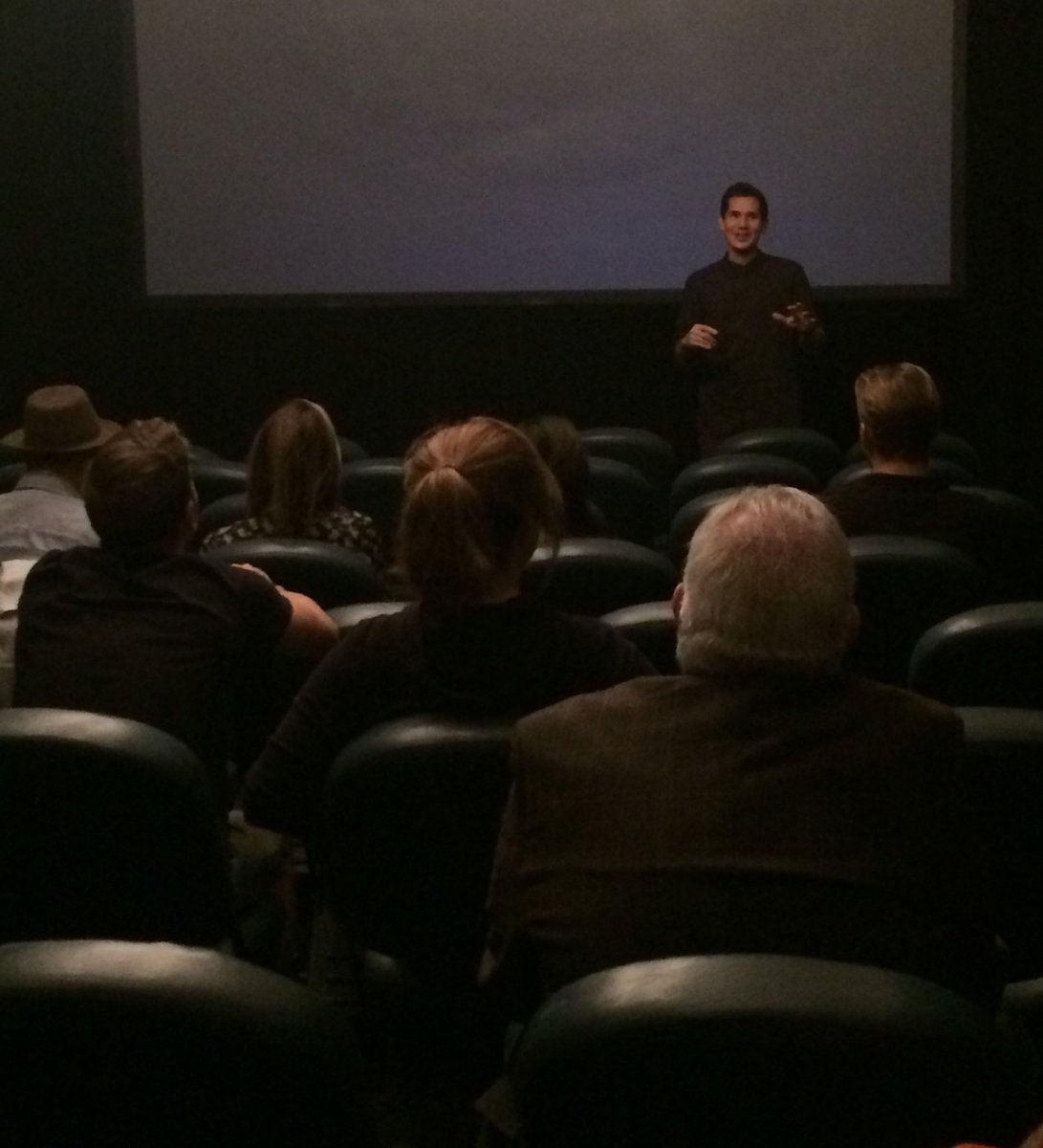 CineloungeFilm's tweet photo. Q&amp;A after the screening of #Astraea with @scottycrowe tonight! https://t.co/jgyVJ2Q0YT