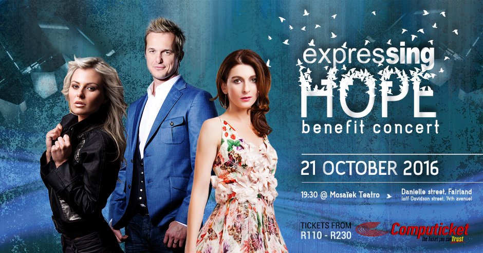 VJaarsveldFans's tweet photo. Expressing Hope Benefit Concert 21 Oct @ 19:30, Mosaïek Teatro! @heinzwinckler @KarlienVanJ @louisecarver https://t.co/I42dwLCNz4