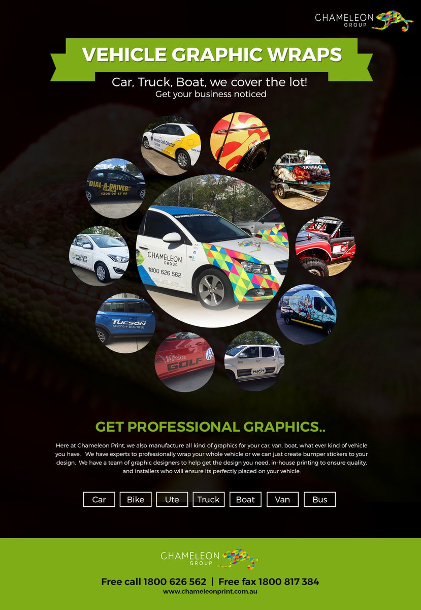 Chameleon_AU's tweet photo. Vehicle Graphic Wraps - @Chameleon_AU 

#Car #truck #boat we cover the lot! 

#GraphicWraps #graphicdesign 

https://t.co/XVZuZdBOkX https://t.co/tRr8F0KL56