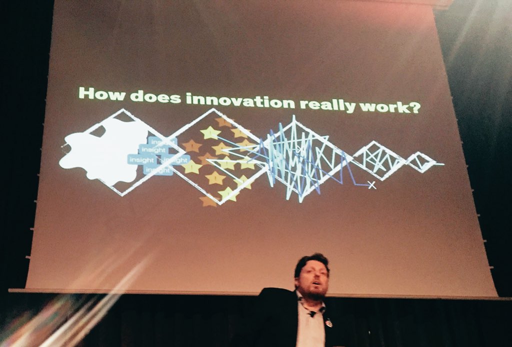 Inspiring keynote from <a href="/adamstjohn/">Adam StJohn Lawrence 🇺🇦</a> on #designthinking can't wait for the practical guide <a href="/sddBCN/">SERVICE DESIGN DAYS</a> <a href="/Sparglenetwork/">Spargle | Network of Digital Professionals</a>