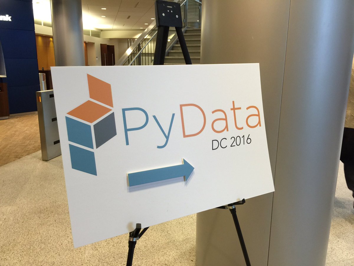 will2041's tweet image. #pydatadc2016 has begun!