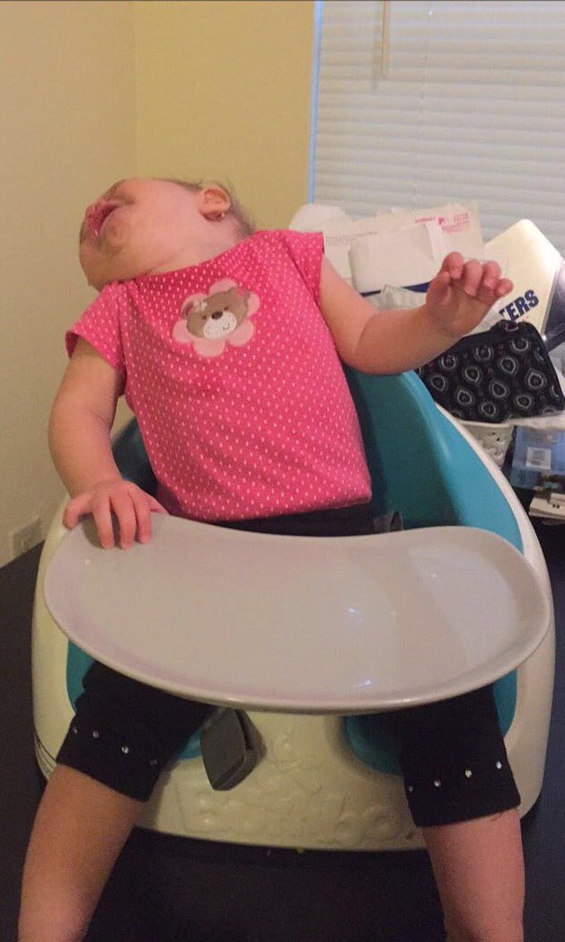 MontanaHobbs's tweet photo. I'm an @AssholeParent because I won't let her eat a paper towel. https://t.co/up4SUdUq5W
