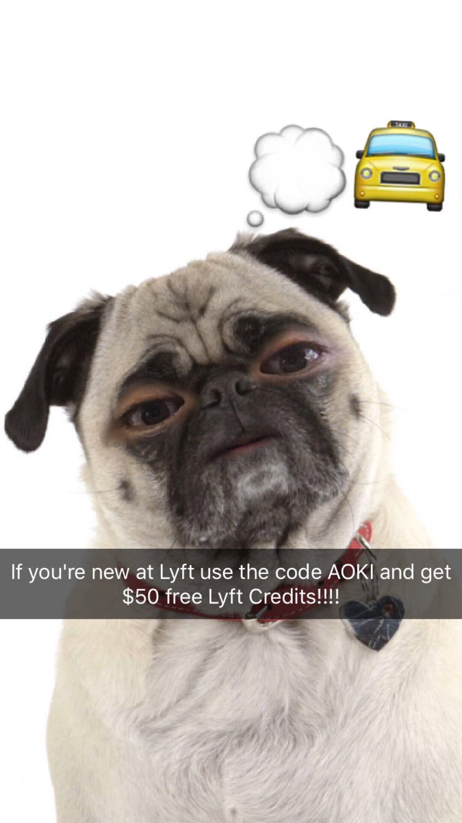 Anyone need a @lyft? Use the code AOKI and get $50 free credit if you're a new user 🍧 https://t.co/82UR40hbcJ