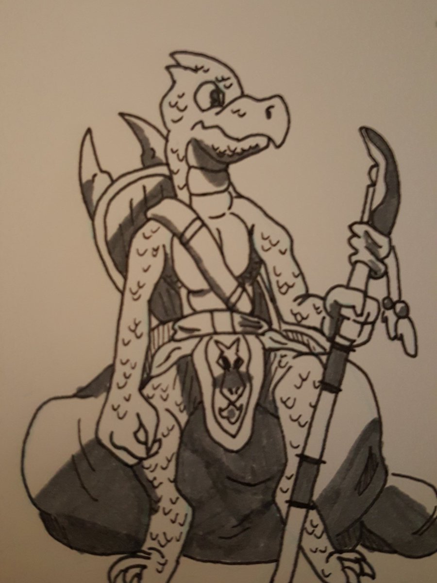 TurtleMcNicholl's tweet photo. Day 7 #inktober #5emonster
Xenophobic ignoramus, got nothing but scales on the brain
The Lizard-People https://t.co/S7x7B4jiU5