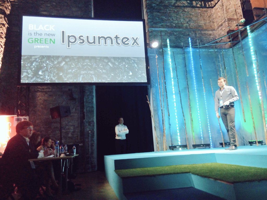 alexfarlander's tweet image. Black is the new green from Lithuania is on the stage of the Grande Finale of #CLP2016