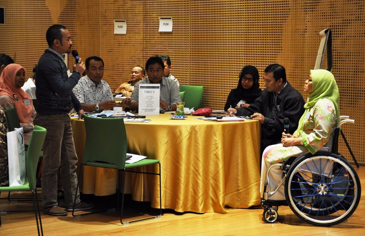 Disability awareness training at the Embassy ➡ equal access to water &amp; sanitation in rural 🇮🇩 ♿ 🚰 #PAMSIMAS #DevelopmentForAll #WASH