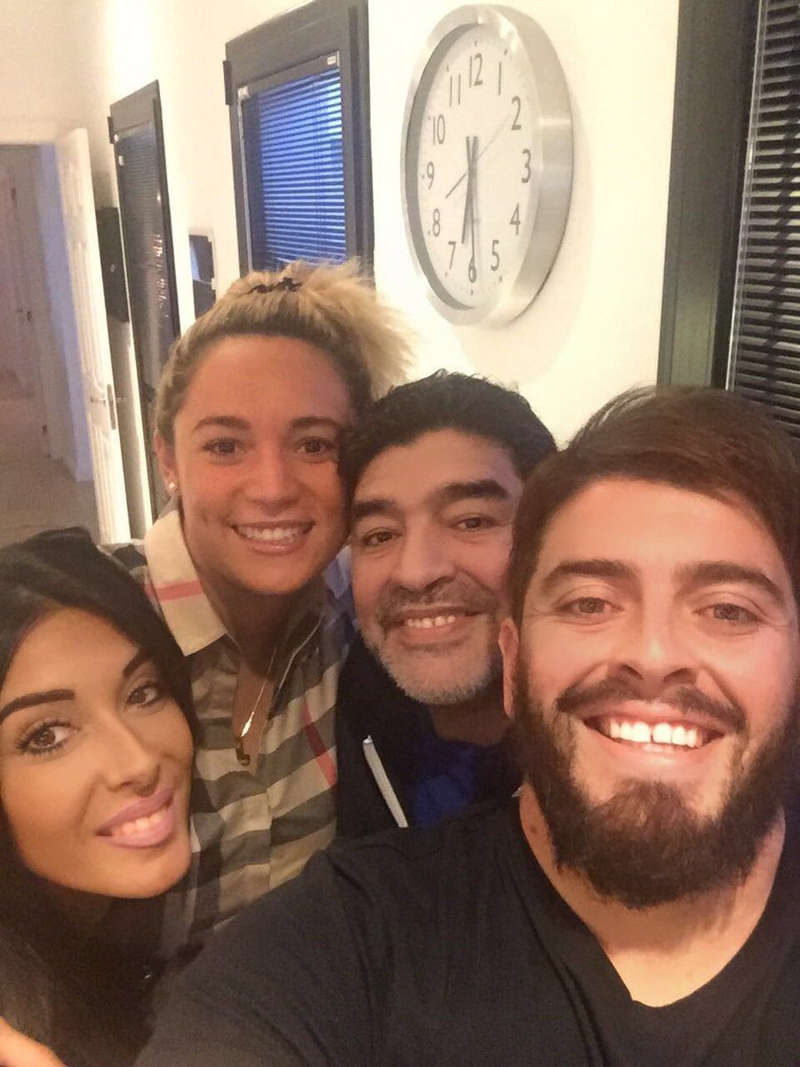 Selfie Maradona Con Suo Figlio Diego Jr
