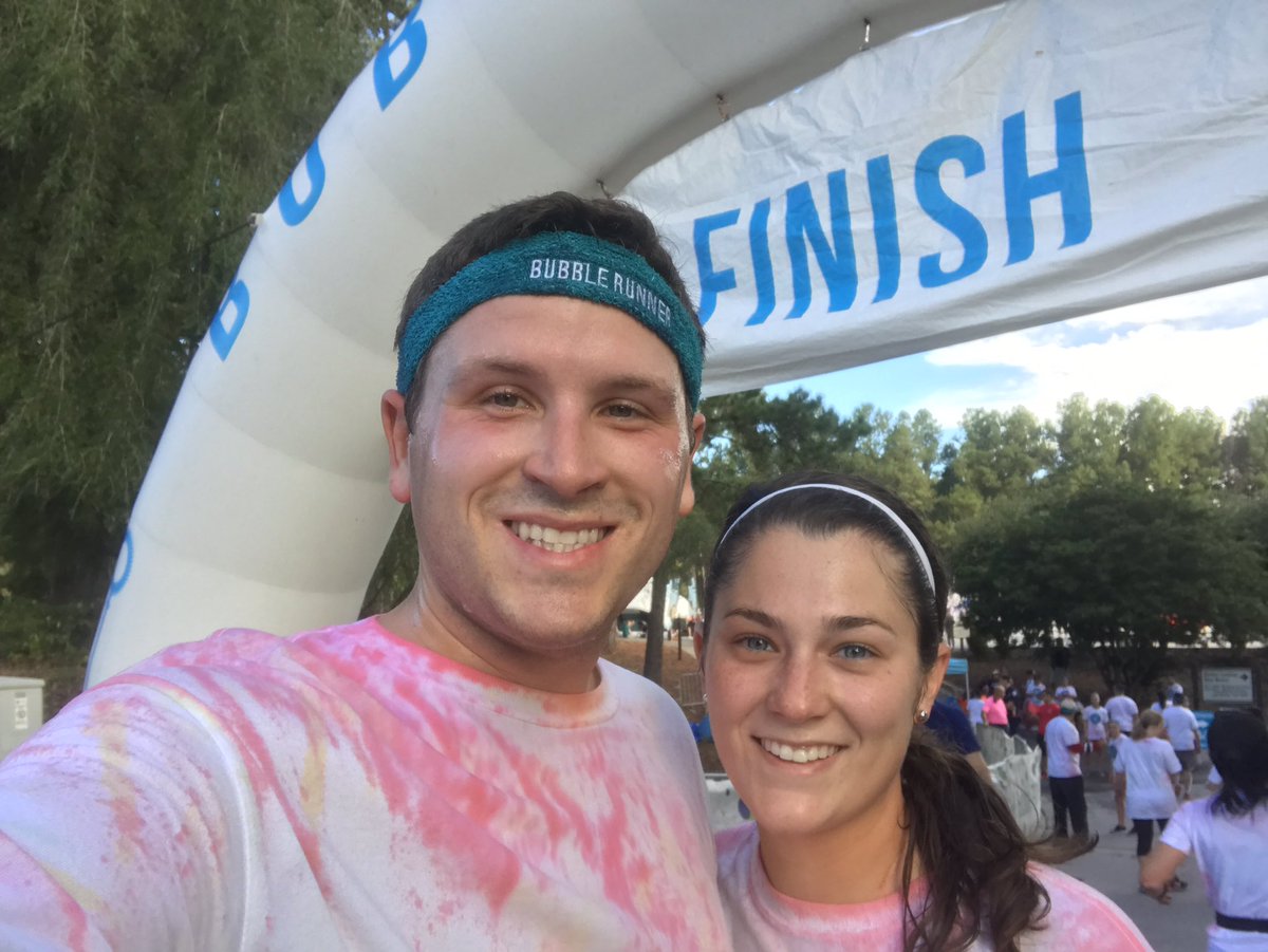 chodnett's tweet photo. We finished! #bubblerun2016 https://t.co/mHBGZ6ZVW2