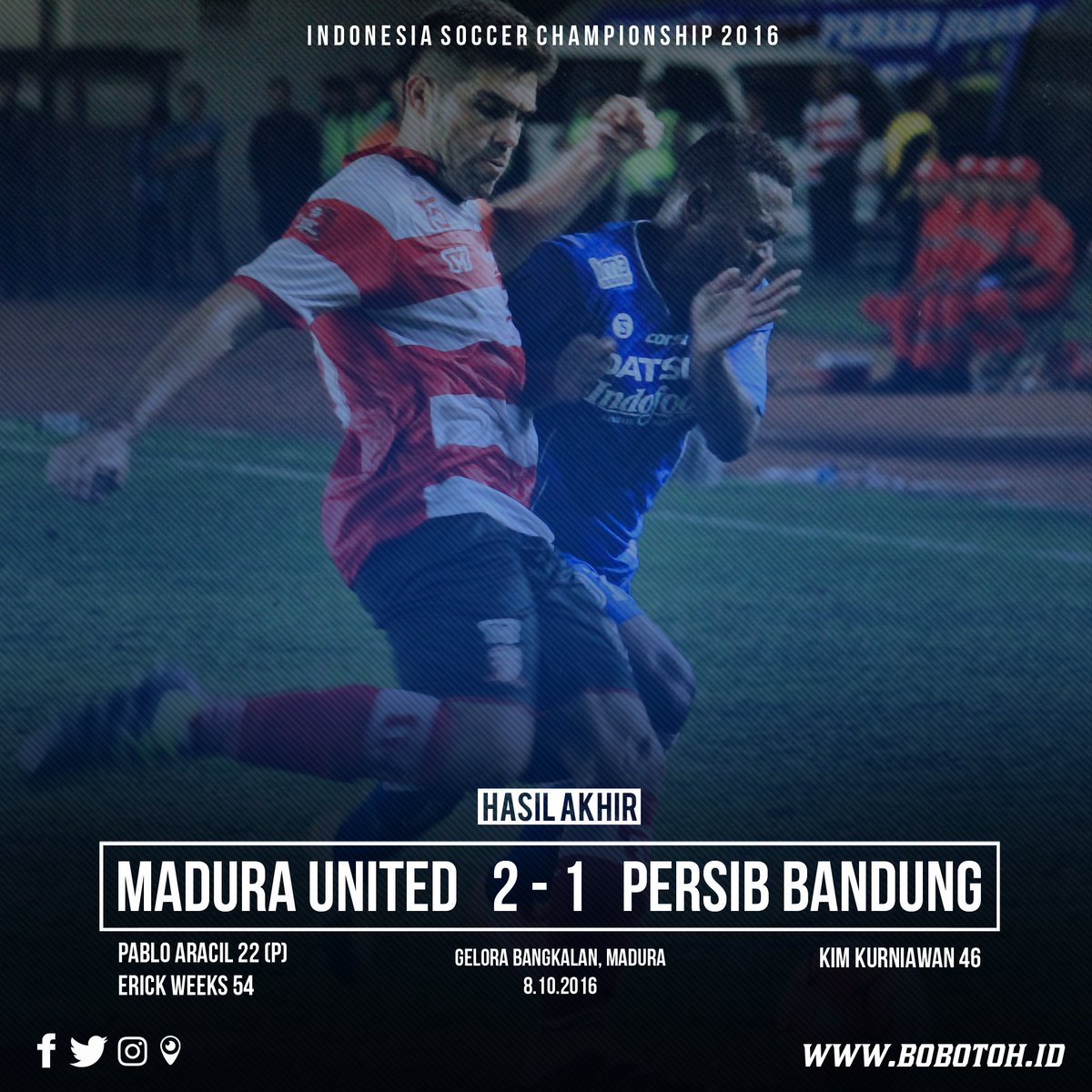 bobotohid's tweet photo. Hasil ahir: kembali menuai hasil minor. Kumaha komengtar Bobotoh? https://t.co/fOYYbCAols