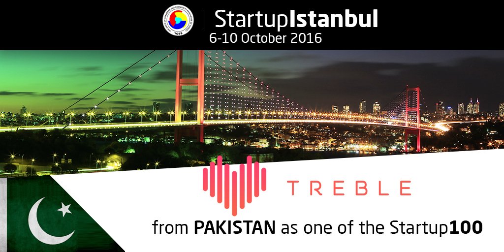 istanbulstartup's tweet photo. Treble from Pakistan as one of the Startup100 @istanbulstartup #startupistanbul https://t.co/uIvChx1uBB
