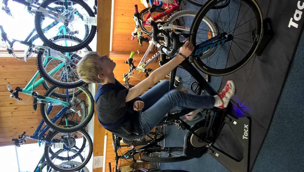 MarcusCooil's tweet photo. Matthew loved taking part in the @BikestyleIOM @tacx Neo challenge! #onearmturbo #rewritingchristmaslist https://t.co/MtWEHgK7EO