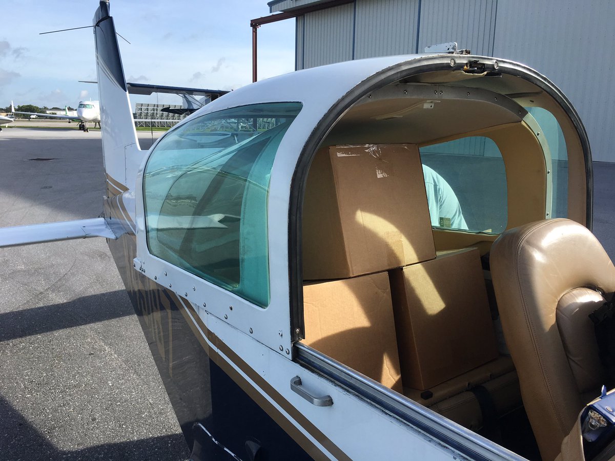 foodration's tweet photo. Flight 1 #HurricaneMatthew relief departing #Florida now. Please support us https://t.co/EZHAVWDVDs… #WestEnd #GreatHarbour #relief https://t.co/u5Xje8Sven