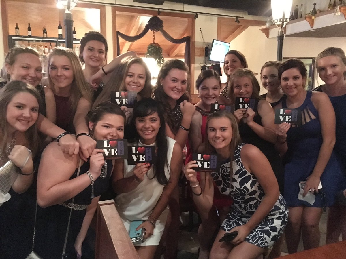 Mt. Notre Dame students eating dinner before their fall ball joins a random family singing. "Happy Birthday dear Grandpa" (1/2)