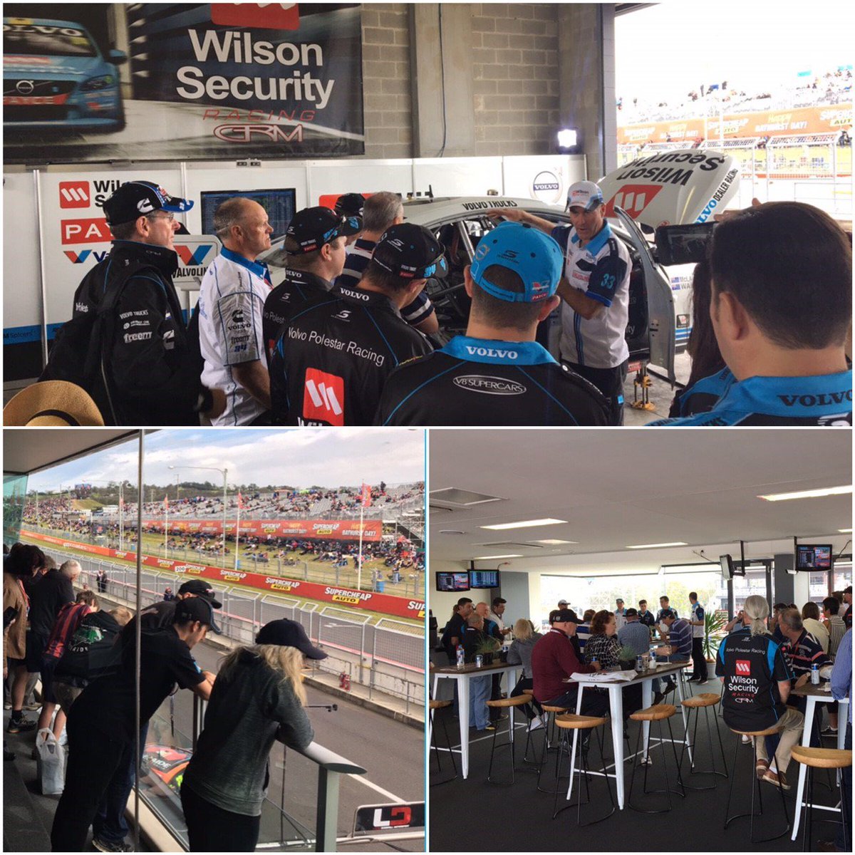EnsembleAU's tweet photo. Bringing @VolvoCarsAus customers closer to the #Bathurst1000 today with driver interviews, VIP pit walks and incredible views of the track. https://t.co/PLXrRmxrdC