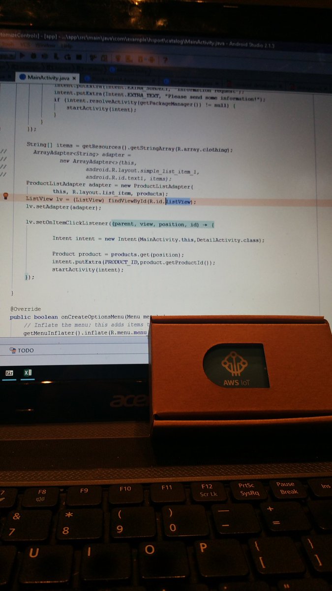 Pathons's tweet photo. Now I'll have to code something up for my IoT button that I just won in the raffle at the #Hackustate2016 !!! 😎 https://t.co/lkw39OczzV