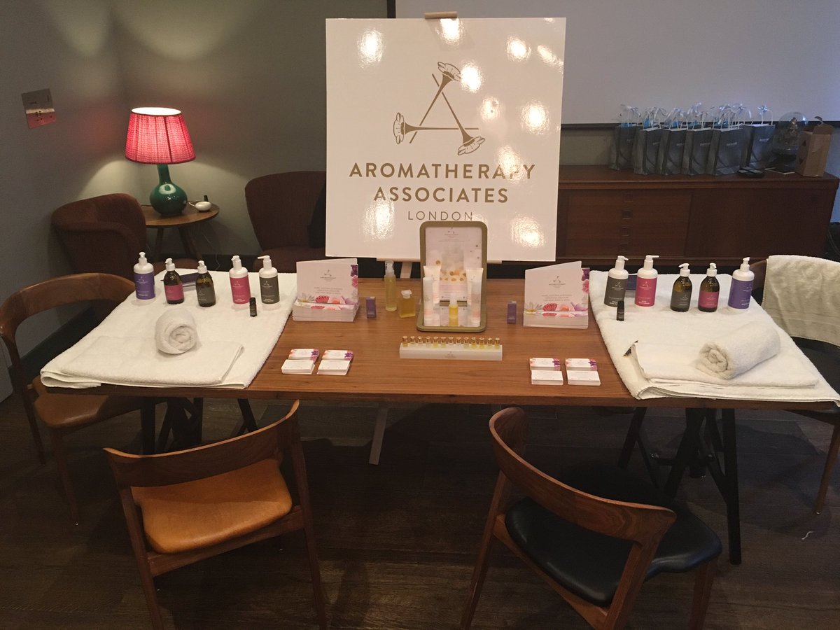 Our beautiful stand at the <a href="/marieclaireuk/">Marie Claire</a> #FitFest, come and see us for a complimentary Hand&amp;Arm or Neck&amp;Shoulder Massage! 🌸