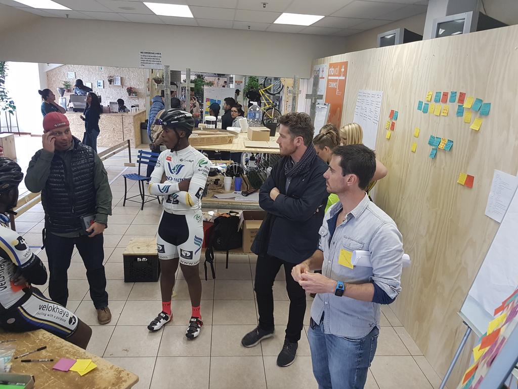 DesignThinkerSA's tweet image. Hacking new solutions for non motorised transport #mobilityindaba @cocreateSA  #cocreateSA