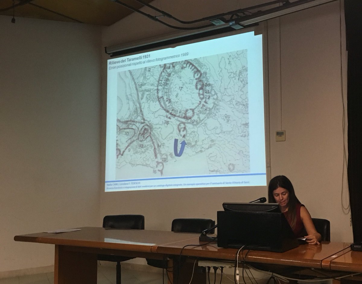 OpusPaulicium's tweet photo. Momento #archeognock ad #ArcheoGFOSS2016: @NadiaCanu parla delle ricerche sul Santuario di Santa Vittoria di Serri. #ArcheoFoss https://t.co/IKMDi7o6WD