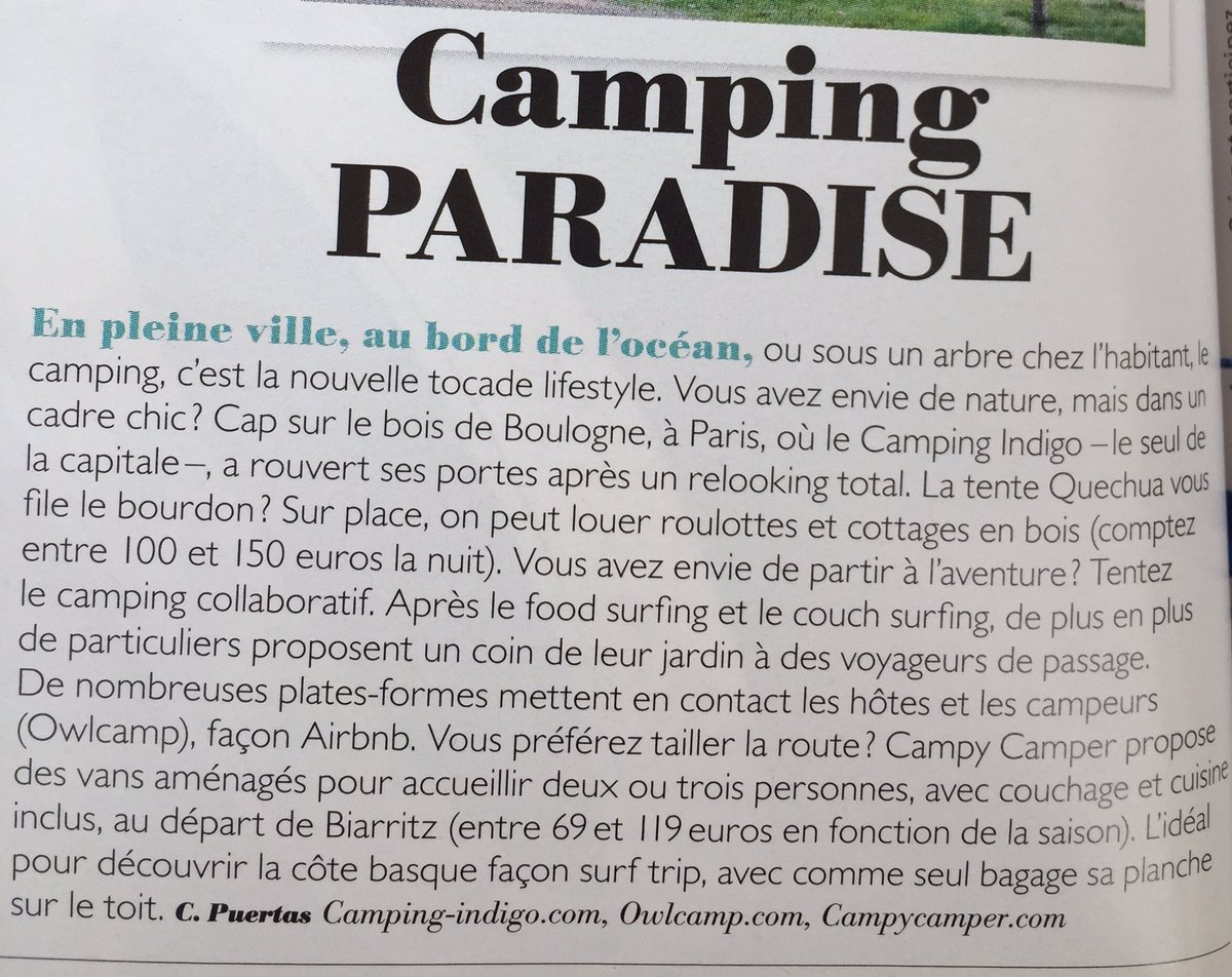 prisca_cosiblog's tweet photo. @owlcamp_app cité dans le mag glamour d'octobre bravo ! https://t.co/mw997c0cQW #camping #travel #owlcamp https://t.co/yOVHibIPdi