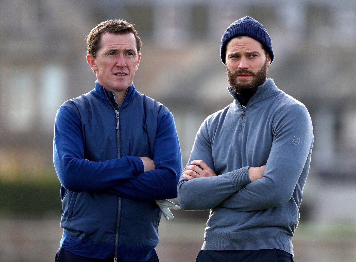 JamieDornanLdn's tweet photo. Day 3 ⛳️⛳️ #JamieDornan #StAndrews https://t.co/Vdu8WIreDI