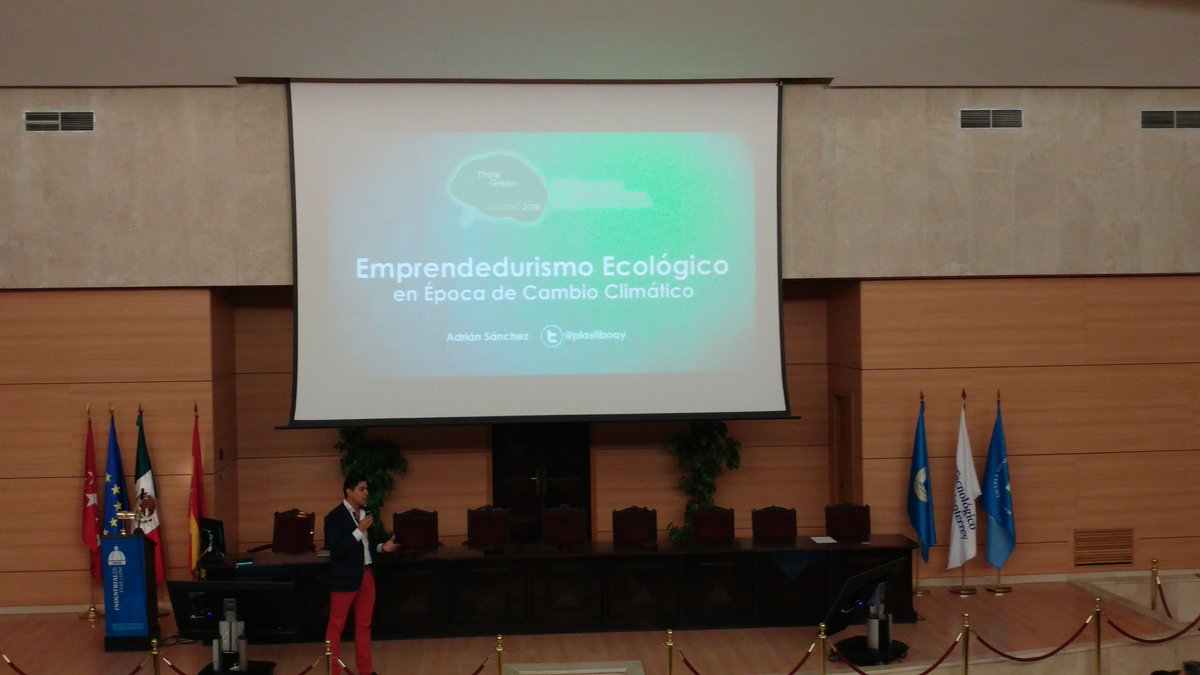 EncuentroEXATEC's tweet photo. Emprendedurismo Ecológico en Época de Cambio Climático, expone @plastibooy de @hengshengmx #EncuentroEXATEC #ThinkGreenEXATEC https://t.co/Au2y7BKBWk