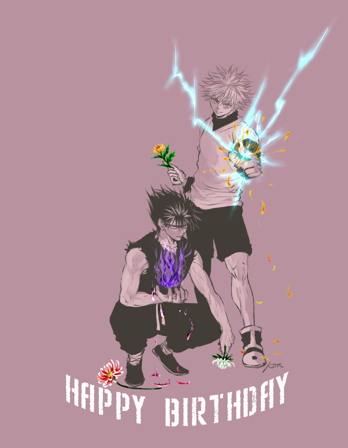 Koto Rkgkキルアと飛影 企画 アンケート1位キルア 飛影でした 10月お誕生日の方 おめでとうございます 10月誕生花 菊