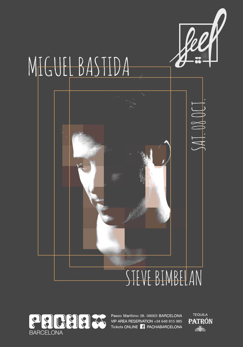 joininclub's tweet photo. FEEL pres #MiguelBastida #PachaBarcelona #SteveBimbelan #GerardSerra
#ListaJoinIn Gratis o 15โฌ 2 ๐ธ ๐ 1:30 / 10โฌ 1 ๐ธ๐ 02:00 / 15โฌ 1 ๐ธ ๐ 2:30 https://t.co/QNETPVWnS9
