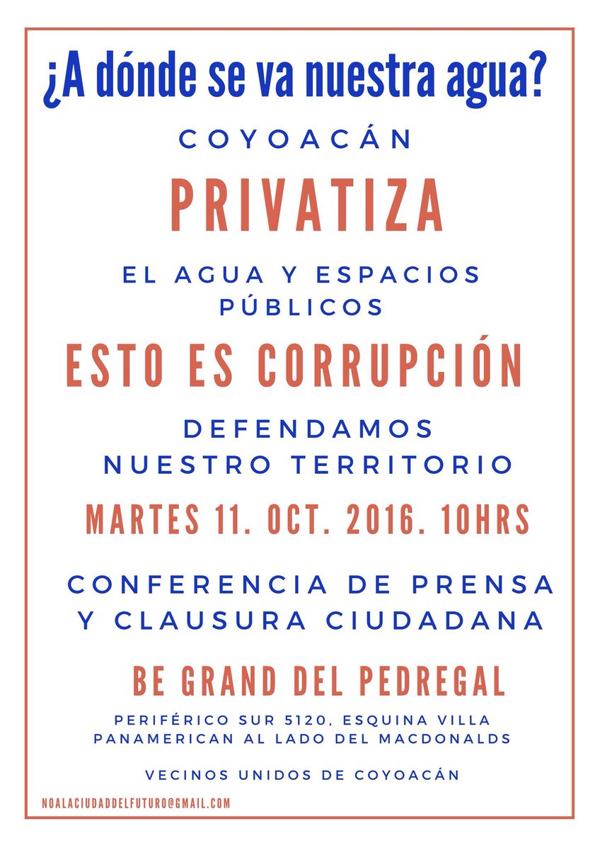 RedUrbanaCDMX's tweet photo. .@patriciamercado @ManceraMiguelMX @Felipe_CDMX La guerra de los ciudadanos contra Gob corrupto e IP voraz y sin RespSocial. Ccp @JohnMAckerman https://t.co/1itKsrh5xg