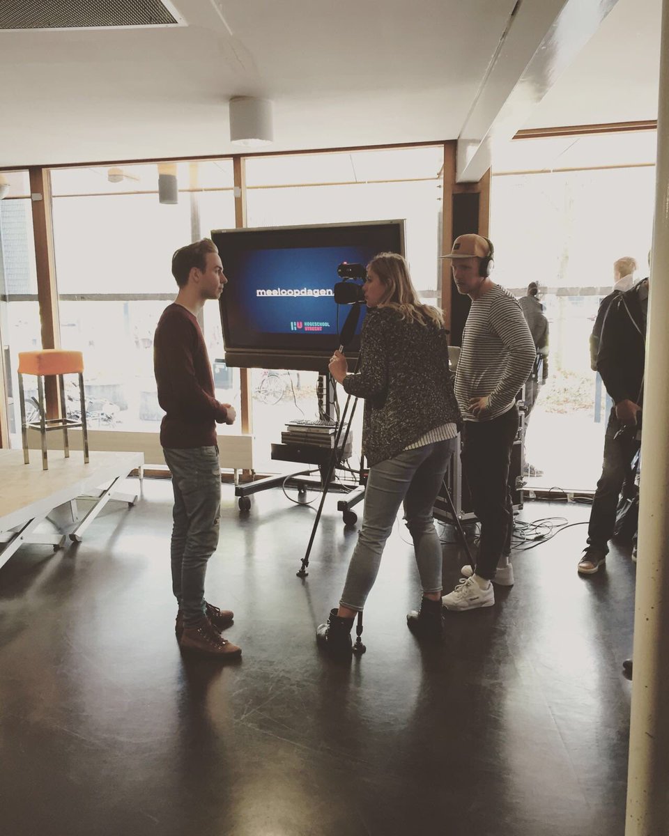 CF_HU's tweet photo. @DylanHaegens en Marit Brugman waren ook aanwezig op de open dag #HUFNT! https://t.co/jcqqHC1xcn