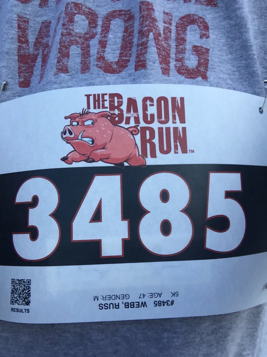 RussWebbGA's tweet photo. Why up so early on a Saturday? Running for #bacon!!! #baconrun #betterbeworthit https://t.co/SDtfwdhzbo